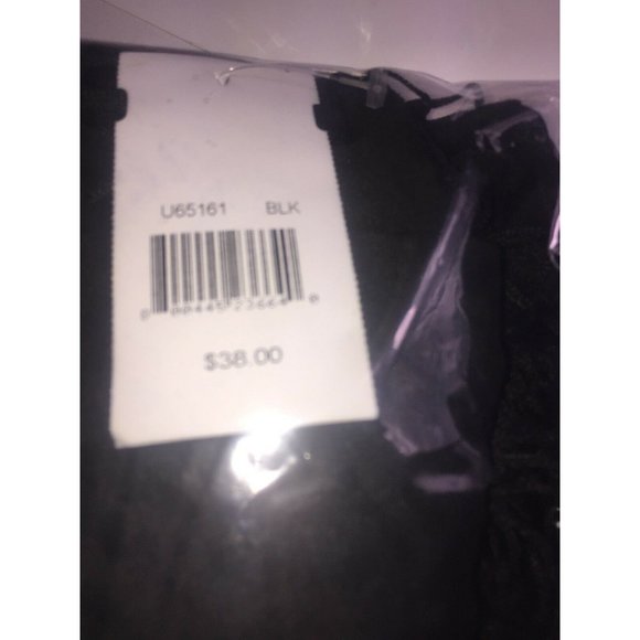 Cejon Solid Swiss Dot Fringe Cover Up in Black - Picture 5 of 5